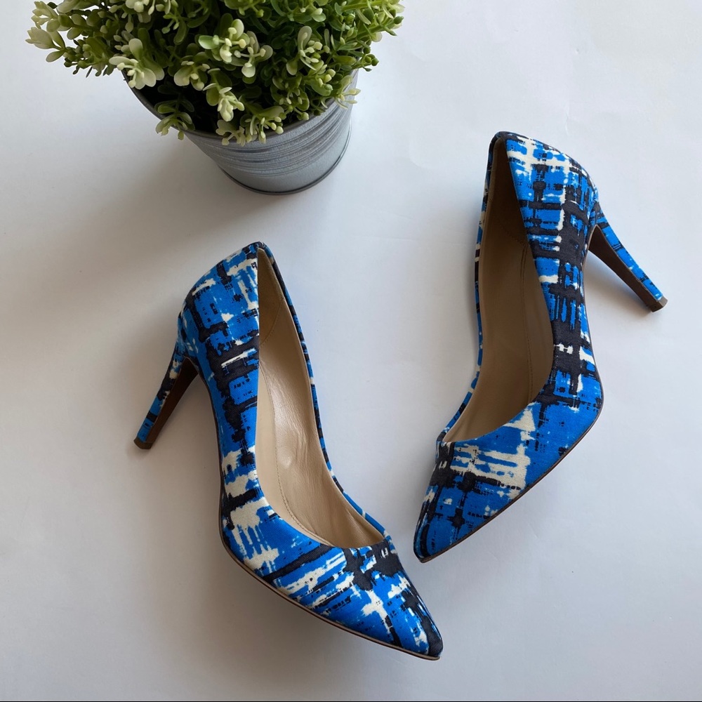 J. Crew Textured Graffiti Pumps